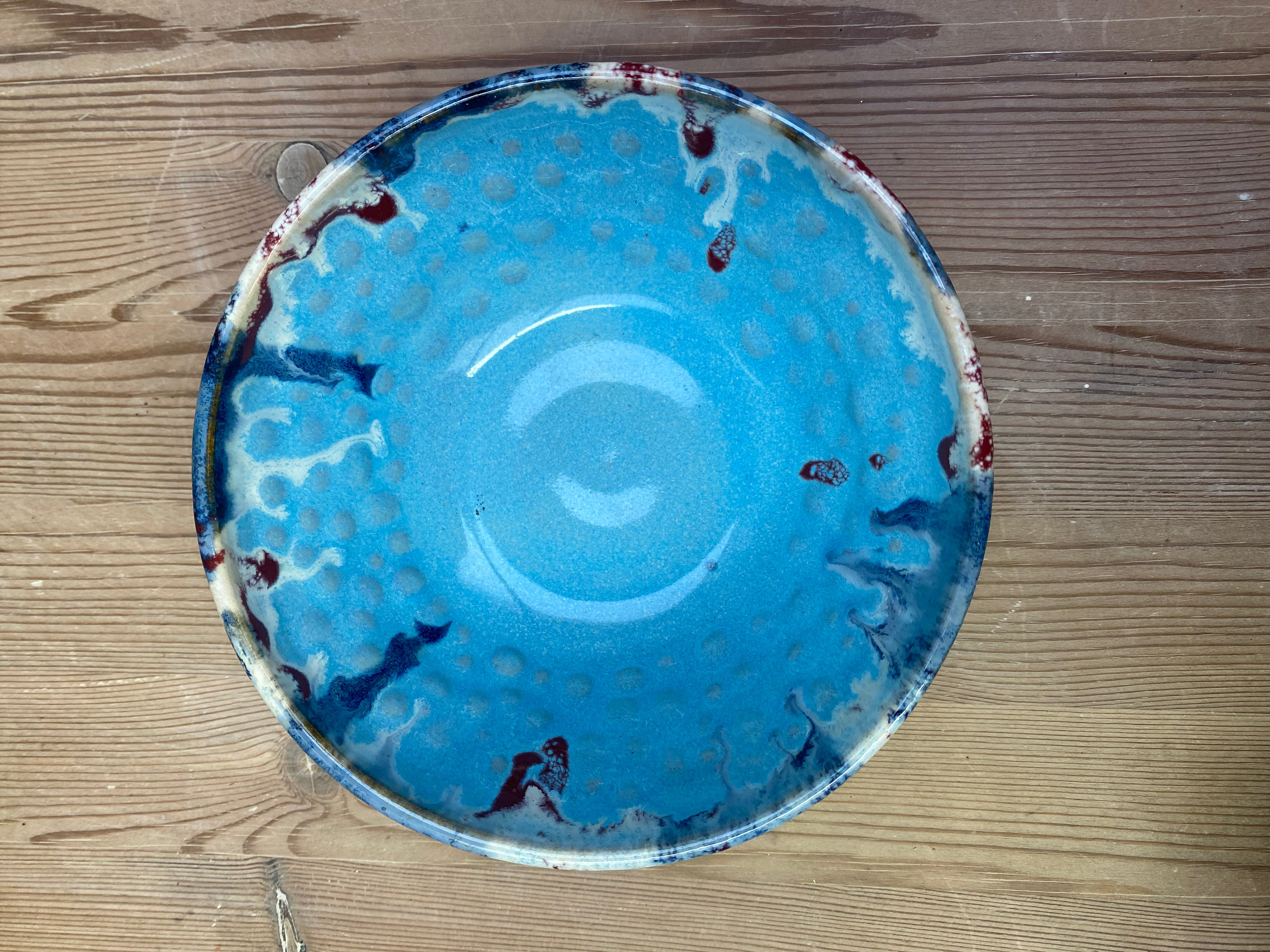 Crazy Blue Medium Bowl