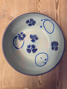 Pale Blue Flower Bowl