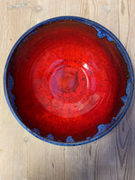 Load image into Gallery viewer, Large Fiery Red Bowl
