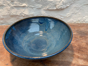 Blue pasta bowl